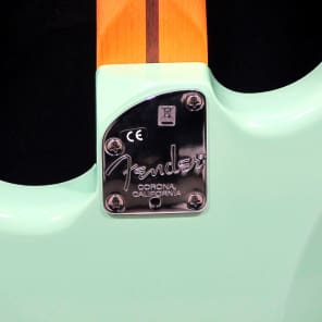 Brand New Fender American Deluxe Stratocaster 2015 Surf Green Electric Guitar with Hardshell Case image 8