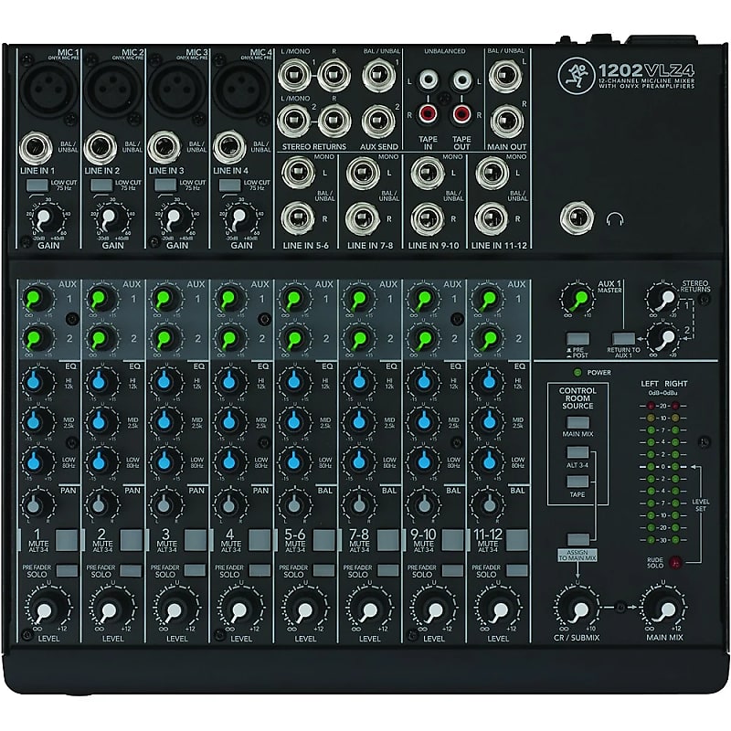 Mackie 1202VLZ4 12-Channel Mic / Line Mixer image 1