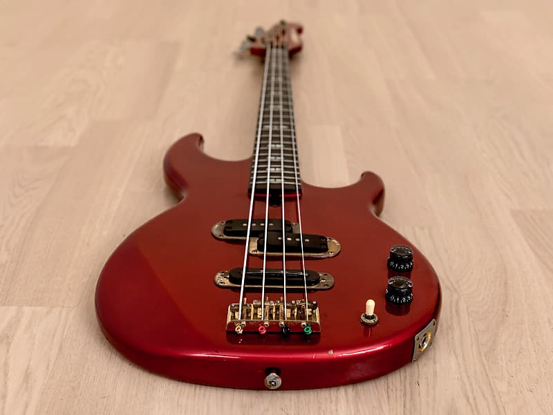 1980s Yamaha Broad Bass BB3000 Vintage Neck Through PJ Bass Guitar Candy  Apple Red, Japan