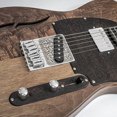 Mithans Guitars T° roots walnut  boutique hand-made guitar image 9