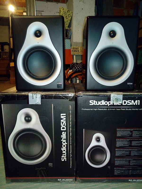 MAudio DSM1 Active Speakers Pair 100W+80W Reverb