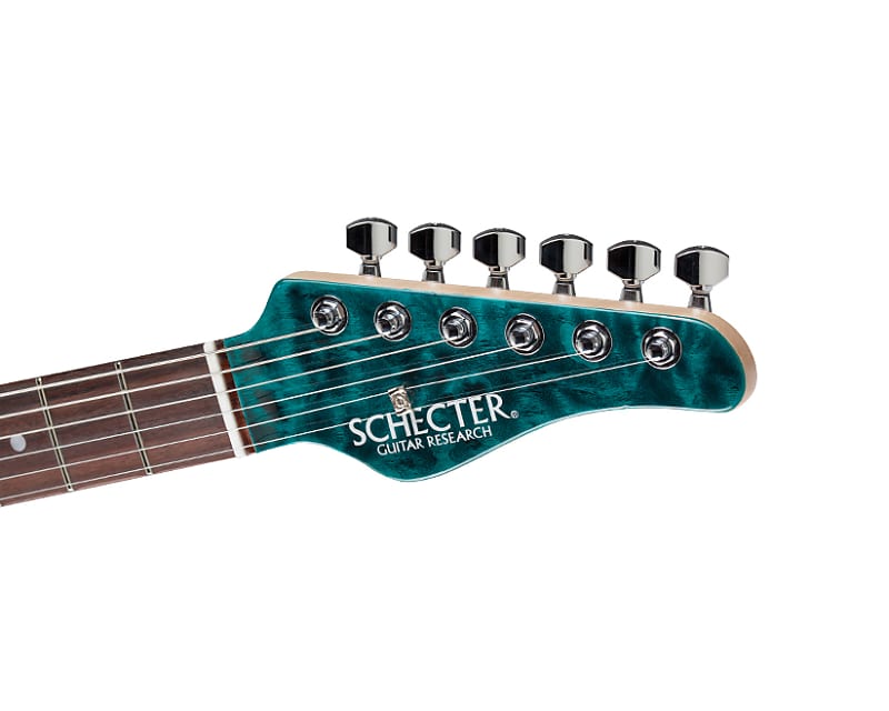 Schecter Japan SD-4-22-VTR Ocean Green Quilted Maple Top Alder Gotoh Strat