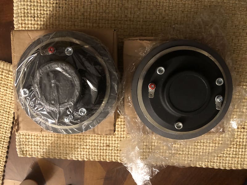 One pair of EVM 1" horn drivers 50 watts 8-ohms NEW! in original factory boxes. image 1