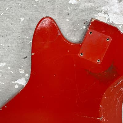 Vintage Vox Consort Guitar Body Red 1960's for Project or Restoration image 13