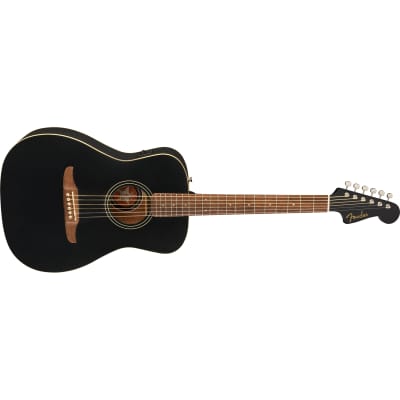 Fender Joe Strummer Campfire Acoustic Electric Guitar, Walnut, Matte Black image 2