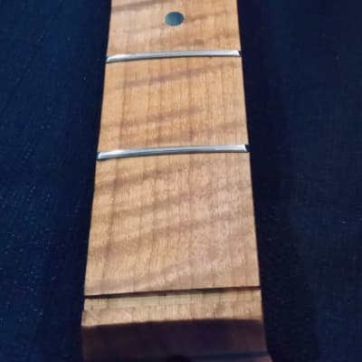 Master Grade Roasted Flamed Maple Neck for T 2022 Natural Roasted Maple Oil Finish image 11