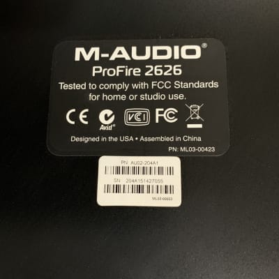 M-Audio ProFire 2626 Firewire Audio Interface Black image 3