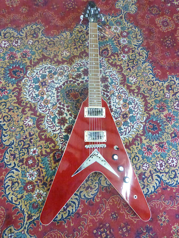 Hamer Vector XT Flying V Cherry Transparent | Reverb