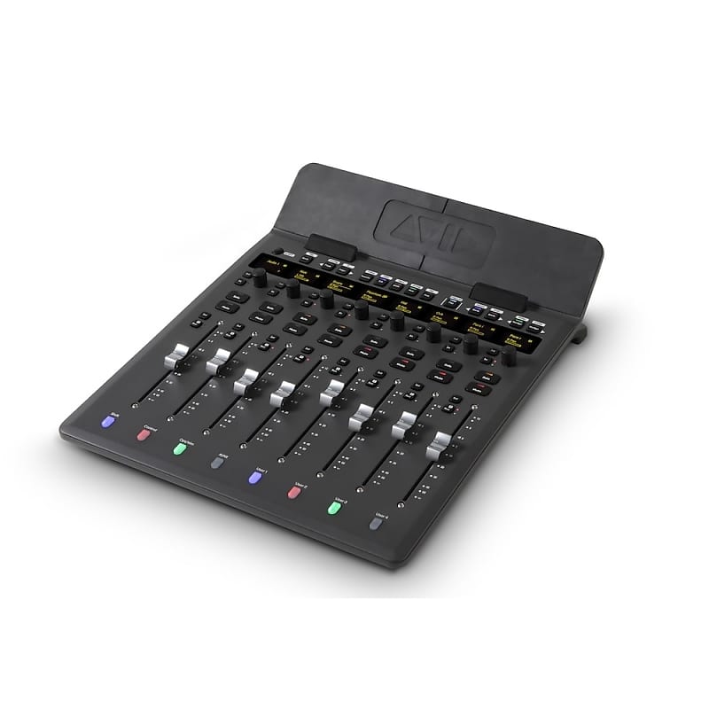 AVID S1 Control Surface iPad Dock with 8 Touch Motorized Faders, Touch Knobs, Touchscreen and Ethernet Connectivity image 1