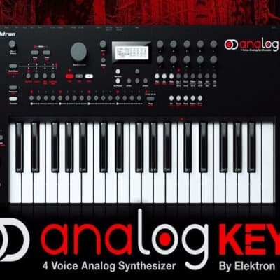 Elektron Analog Keys 4 Voice Synthesizer 2015 - schwarz