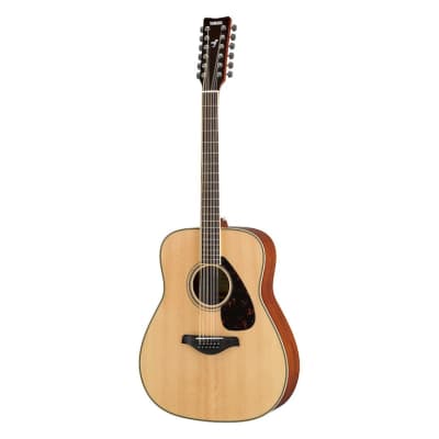 Yamaha FG820-12 Folk Acoustic 12-String Guitar Natural image 1