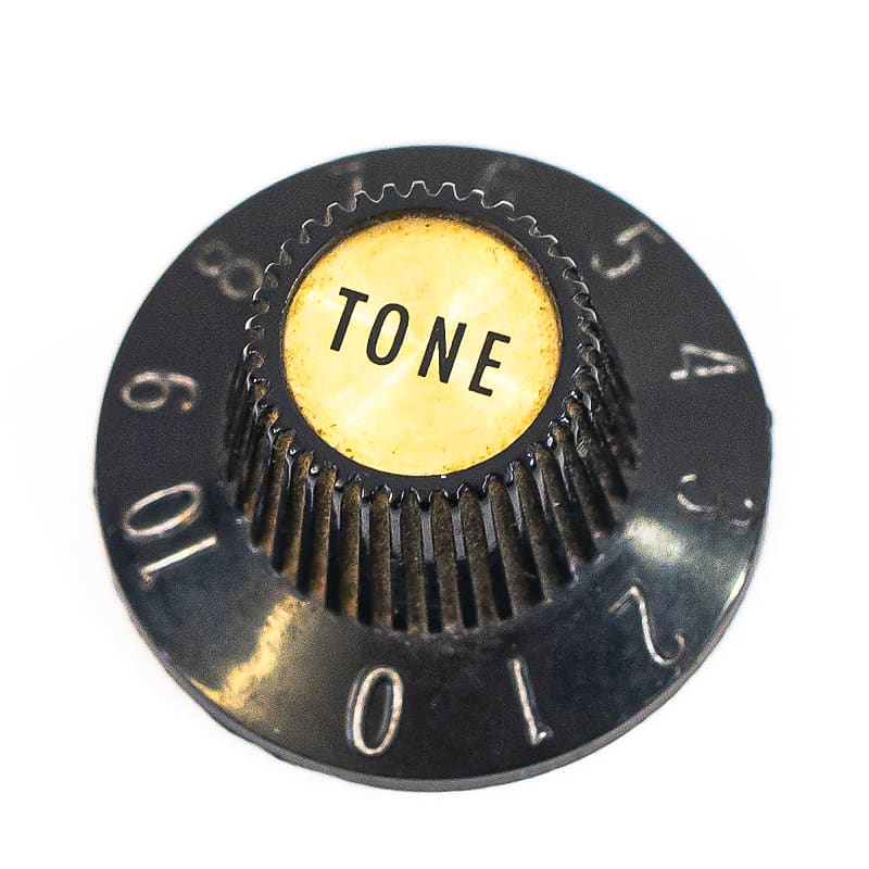 Gibson Late 60’s Tone Knob Witch Hat w/ Gold Reflector image 1