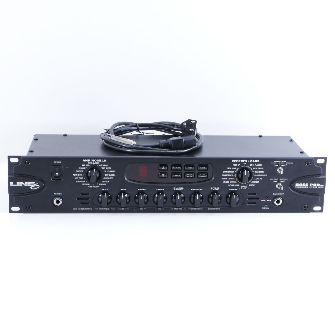 Line 6 Bass POD Pro Rackmount Multi-Effect and Amp Modeler