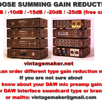 Summing Mixer LittleOne 8x2 with 1 x Stereo to 2 Mono switch -15dB basic image 6