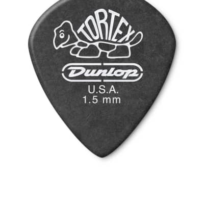 Dunlop 482R1.50 Tortex® Pitch Black Jazz III Guitar Picks 72 Picks image 5