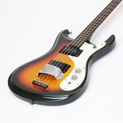 1966 Mosrite Short Scale Bass Prototype Vintage Rare Mk V Ventures Body 1-Of-A-Kind Custom 25” Scale Length Electric Bass Guitar w/ OHSC image 7