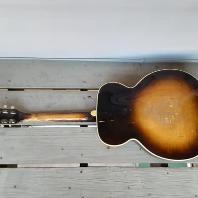 Vintage 1950's Silvertone 57 712L Aristocrat Archtop Acoustic Guitar! High End Model, Kluson Tuners! image 9