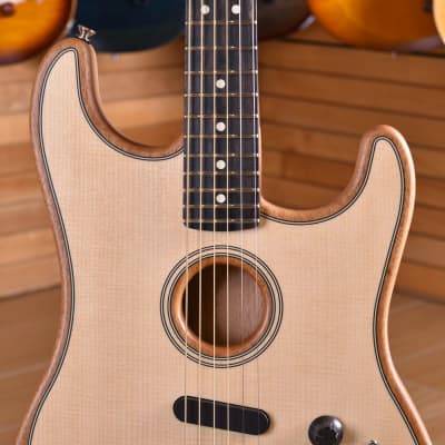 Fender American Acoustasonic Stratocaster Natural image 9