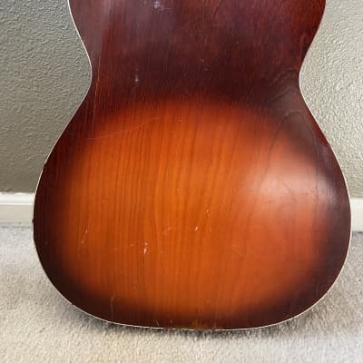 1960s Silvertone Acoustic Guitar USA (Airline Kay Harmony Truetone Danelectro Stella Epiphone) image 10