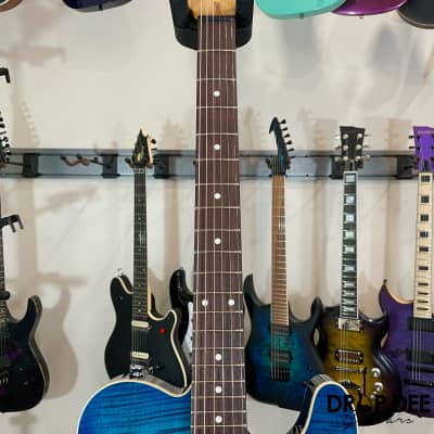 Schecter USA Custom Shop PT Custom Electric Guitar w/ Case-Trans Sky Blue image 9