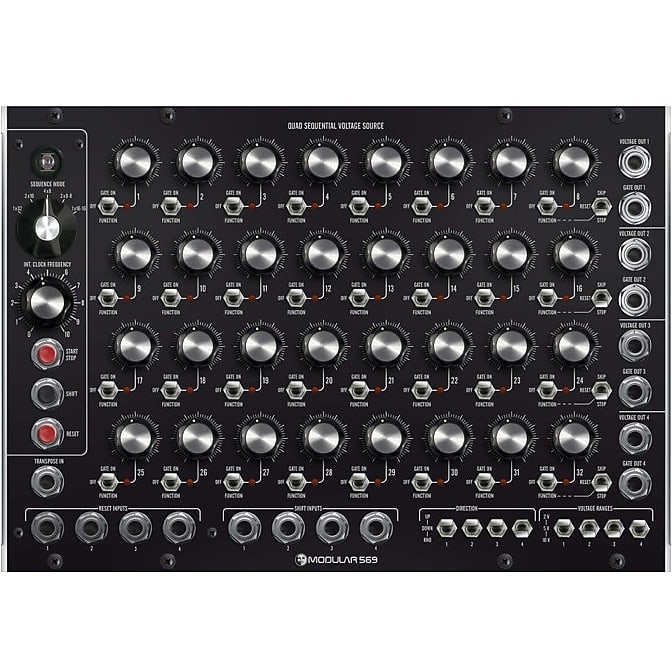 Moon Modular - 569: Quad Sequential Voltage Source Sequencer image 1