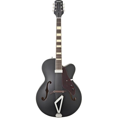 Gretsch G100BKCE Synchromatic Archtop Hollow Body Electric Guitar - Rosewood Fingerboard, Flat Black image 1