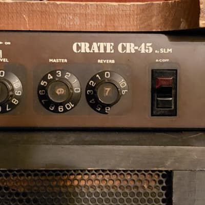 VINTAGE  Crate CR-45 Early 80's - Natural wood image 2