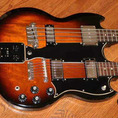 1968 Gibson EBS-1250 Double neck guitar Rare with Fuzztone image 1