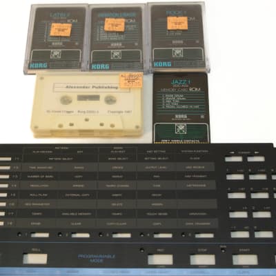 KORG DDD-5 Dynamic Digital Drum Machine Vintage Manual Memory Cards Cassette image 6