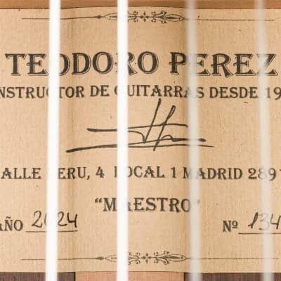 Teodoro Perez classical guitar “Maestro” madagascar 2024 image 10