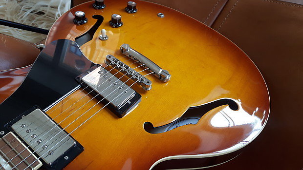 Momose MES1-BP NJ ITB Semi-hollow 335 model 2017 Iced Tea