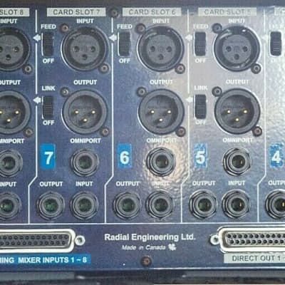 Radial Engineering Workhorse 8 Channel 500 Series Rack Summing Mixer image 5