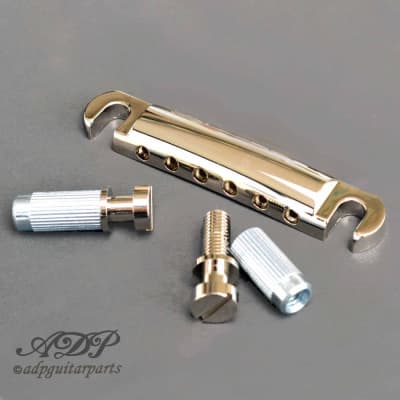 Gotoh Tailpiece GE101Z style Gibson Stoptail, Metric Zmac Nickel for sale