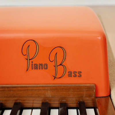 1961 Fender Rhodes Piano Bass Pre-CBS Vintage Electric Piano Fiesta Red Top, Raymac Tines image 6