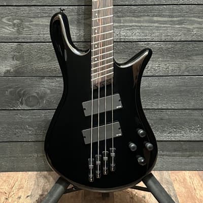 Spector NS Dimension 4 String Multi Scale Electric Bass Guitar Black B Stock image 1