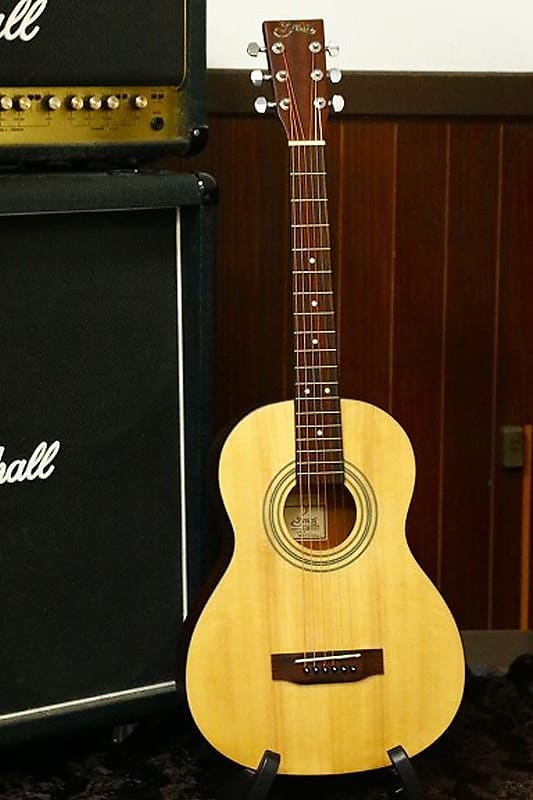 S.Yairi Mini size Acoustic Guitar YM-16/N High quality made w/Soft case