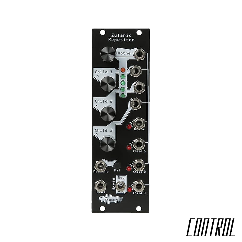 Noise Engineering Zularic Repetitor Replacement Black Panel image 1