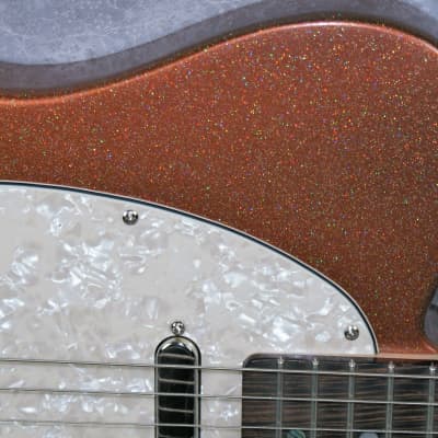 VZ Custom Guitars Copper Metal Flake T-Style image 4