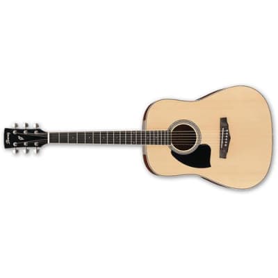 Ibanez Performance Series PF15L Left-Handed Acoustic Guitar, Rosewood Fretboard, Natural High Gloss image 1
