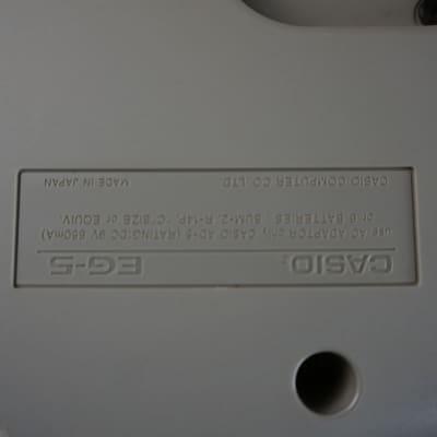 Casio EG-5 - White Cassette Player Guitar 1980s image 14