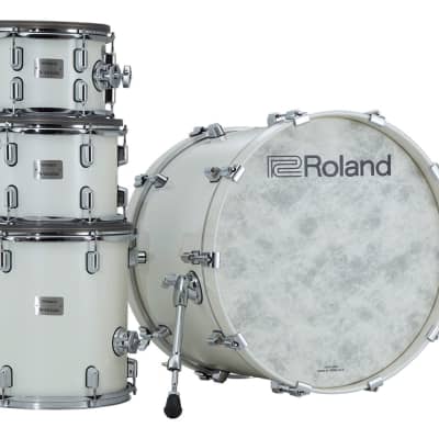 Roland V-Drums Acoustic Design 706 Kit - Pearl White Finish image 2