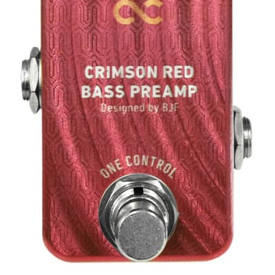 Reverb.com listing, price, conditions, and images for one-control-crimson-red-bass-preamp