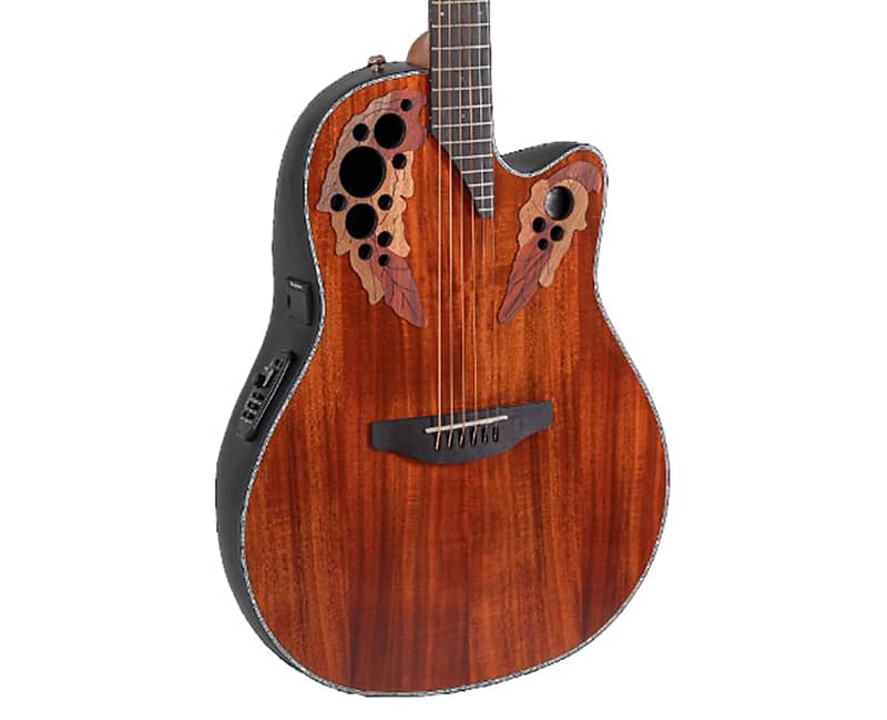 Ovation Celebrity Elite Plus CE44P-FKOA A/E Guitar - Figured Koa | Reverb