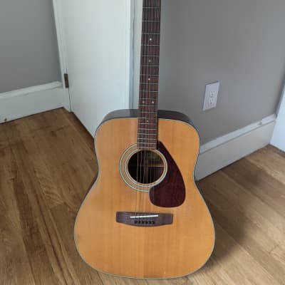 YAMAHA Vintage Yamaha FG-200 Dreadnought Acoustic Guitar--1974; Brown Label; Taiwan; w/ Original Yamaha HSC $299