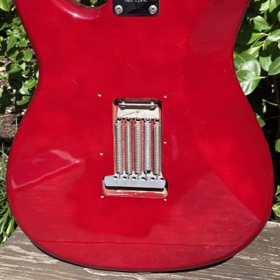 Ibanez Roadstar II Red 1983 Upgraded Fender Lace Sensor Pickups Japan.  Set up and ready to play! image 15