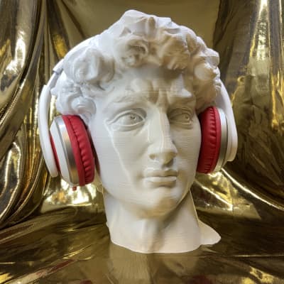 Michelangelo's David Headphone Stand! Headset Artwork Holder Rack like Sistine Chapel, Pietà, Mosè for sale