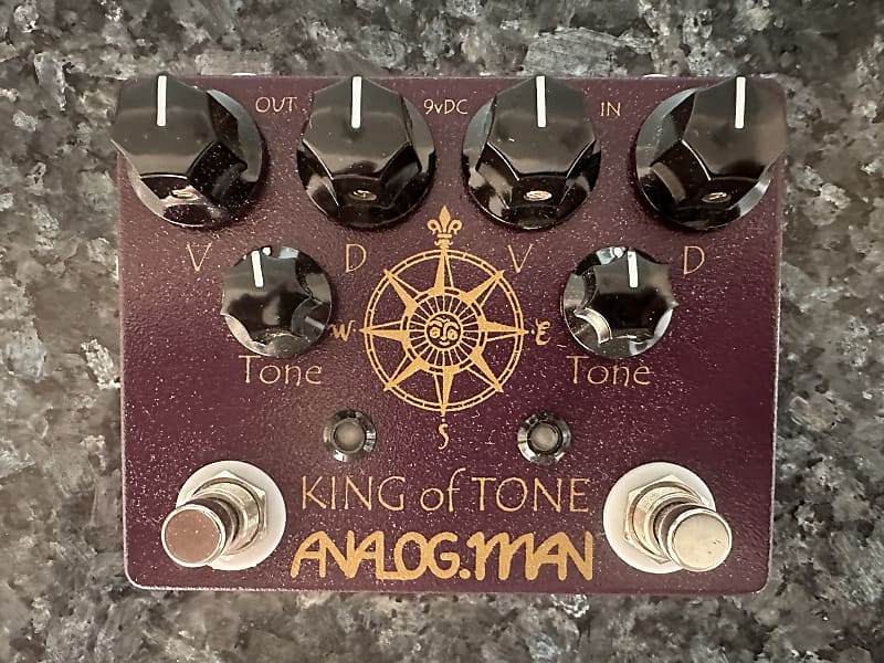 Analogman King of Tone V4 with Red Side High Gain Option