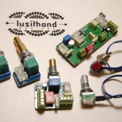 Lusithand Devices 800 BMF on board bass preamp back cavity mounting image 2