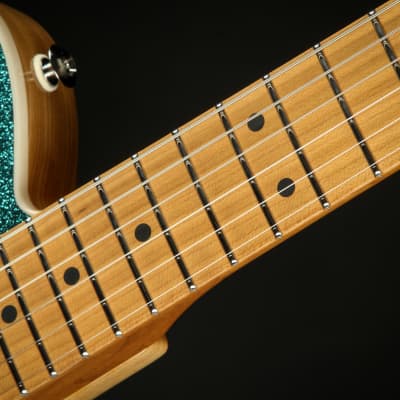 Suhr Eddie's Guitars Exclusive Custom Classic T Roasted - Aqua Sparkle image 10
