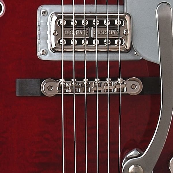 Genuine Gretsch Nickel-Ebony Adjusto-Matic II AOM Guitar Bridge 006-0884-000 image 1
